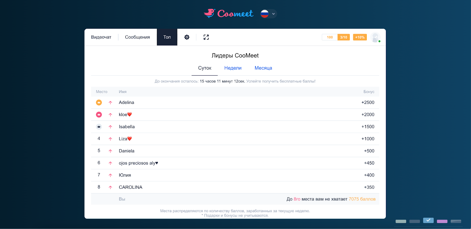 Настройки камеры и микрофона в CooMeet