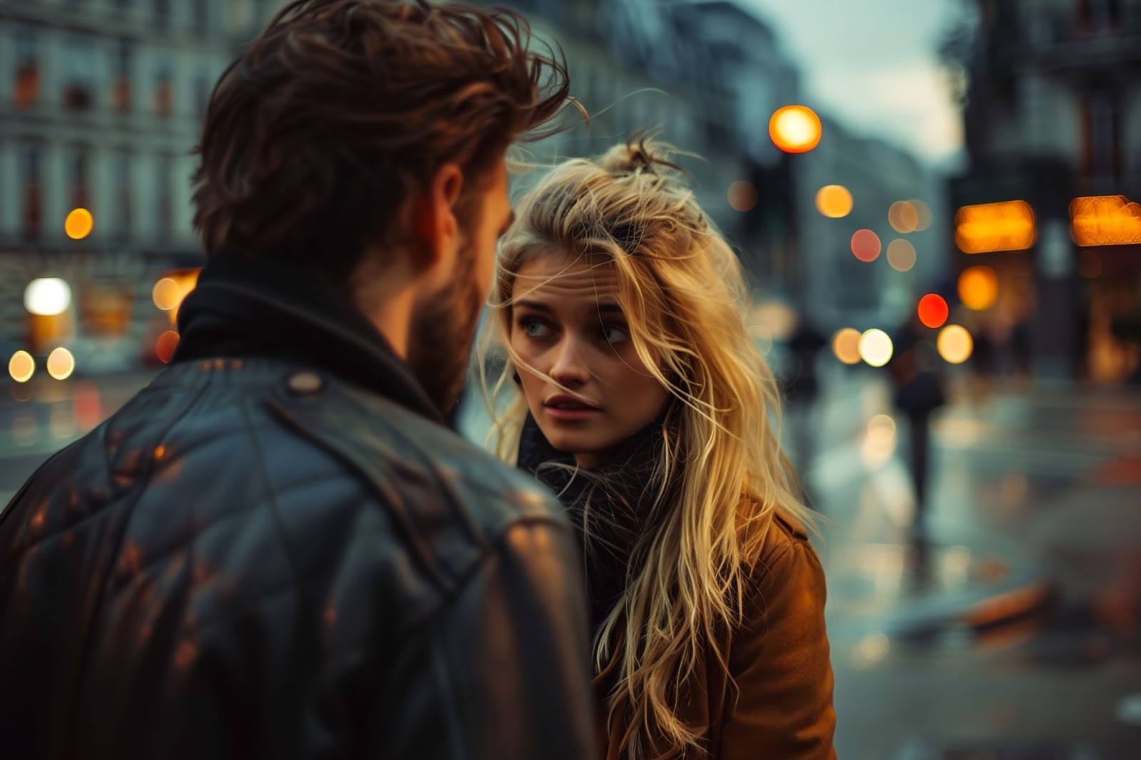 Красивая блондинка с телефоном ищет знакомства онлайн