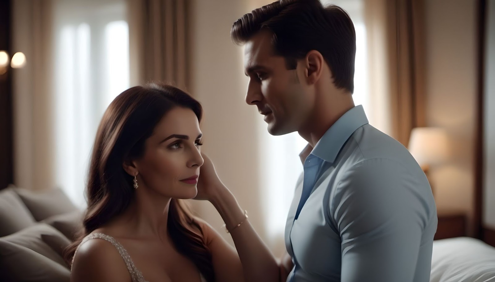 женщина уверенно уходит от манипулятора