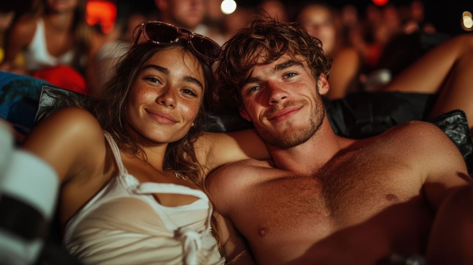 Молодая пара друзей наслаждается моментом без романтических обязательств

