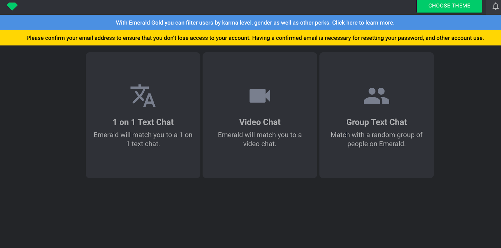 Emerald Chat — международный видеочат без регистрации