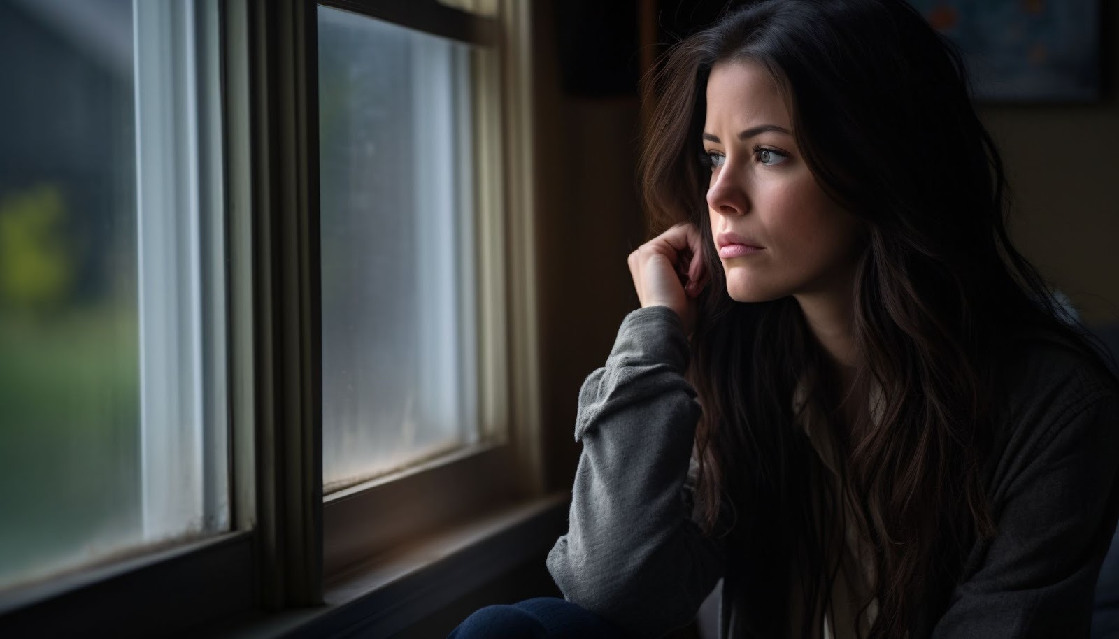 Женщина между двумя отношениями ищет баланс