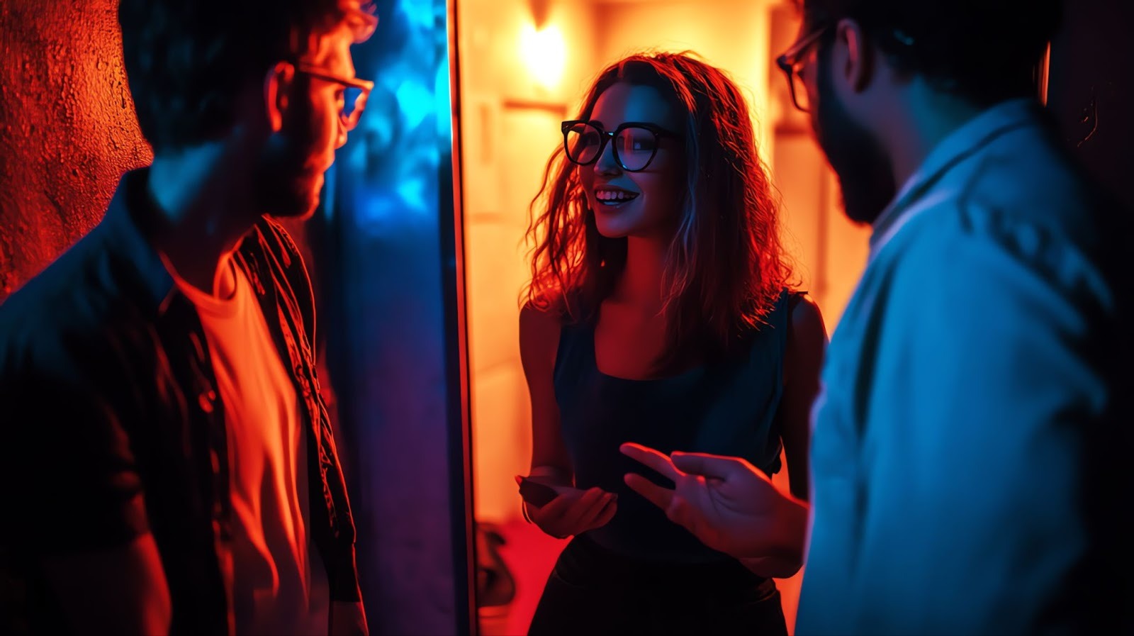 Парень и девушка смеются вместе