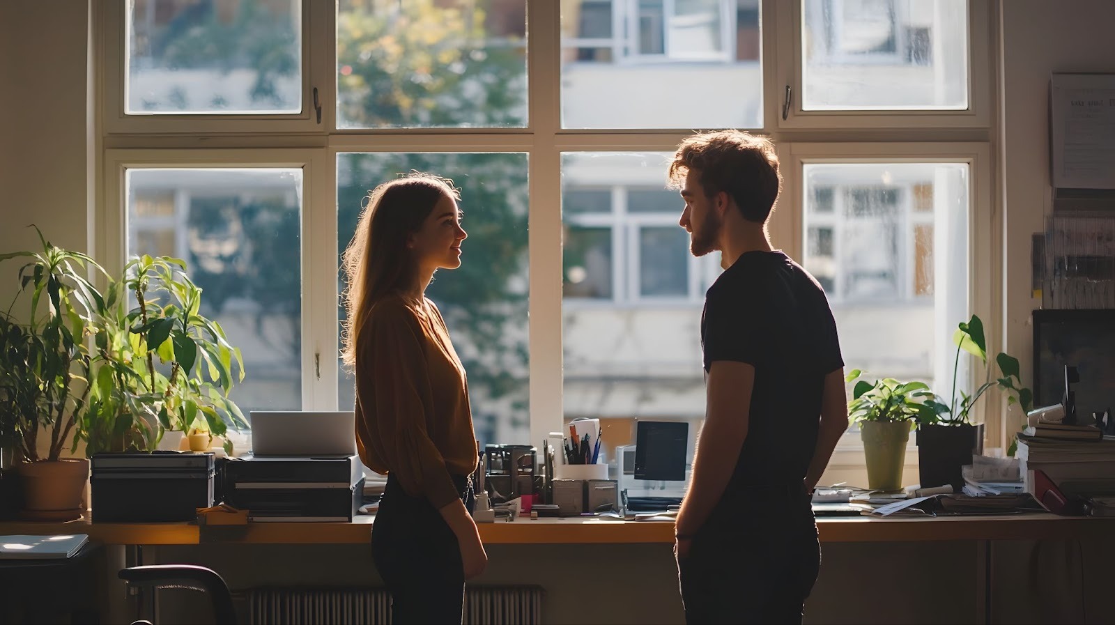 Мужчина слушает подругу